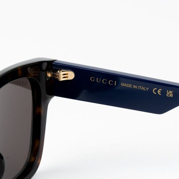 NEW Gucci GG1670SK 002 Havana Blue Grey Unisex Square Sunglasses GG 1670SK main image 6